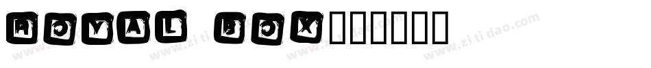 Royal box字体转换